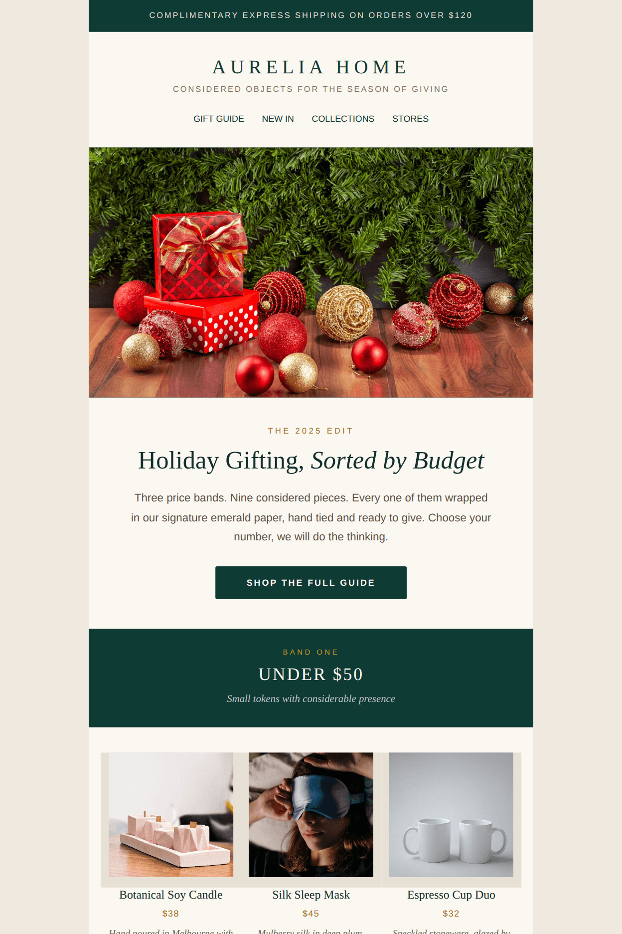 Holiday Gift Guide by Budget