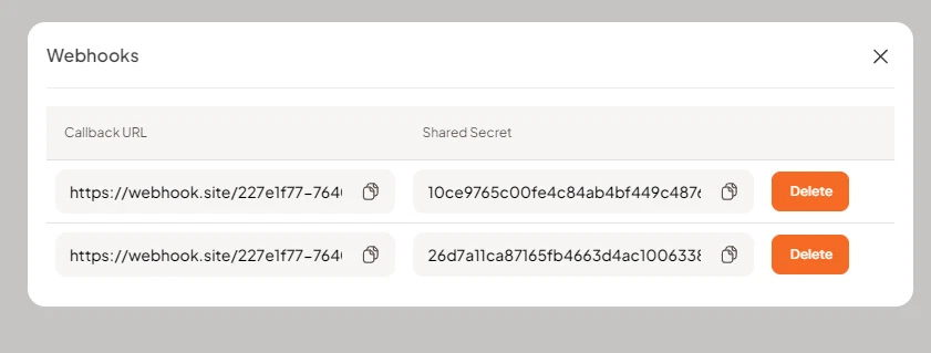 Use Shared Secret