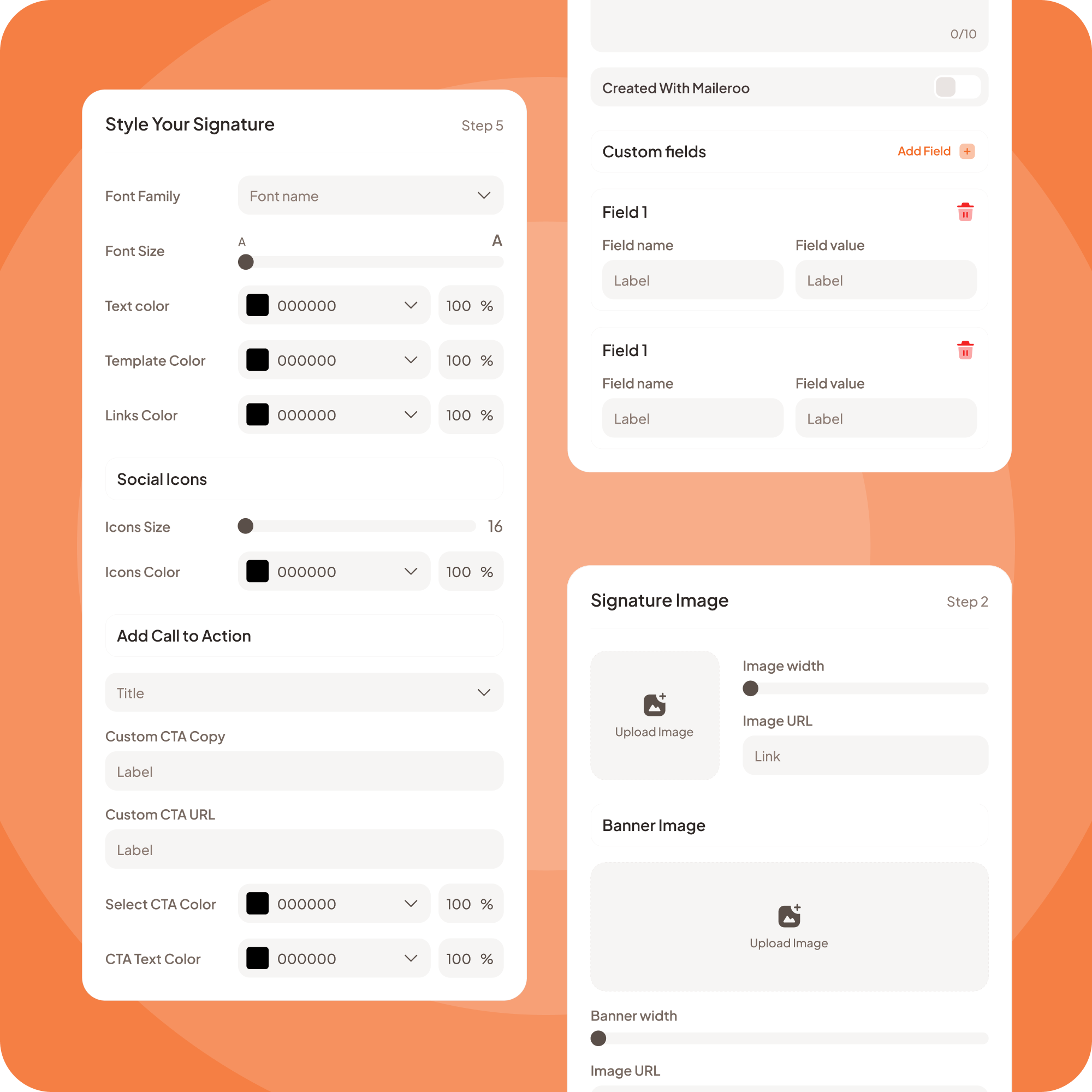 Easy-to-Use, Fully Customizable Email Signatures